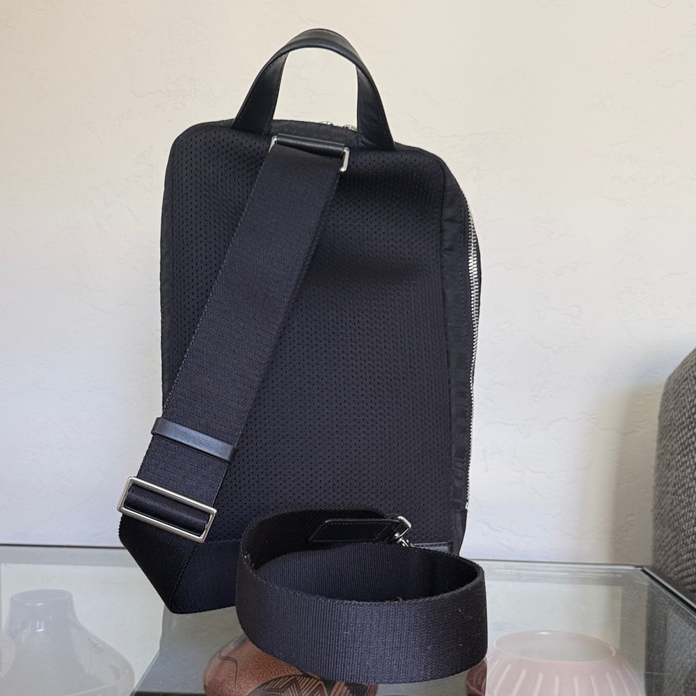 Paul Smith Black Cross Body Bag with Silver Accents - Picture 2 of 5